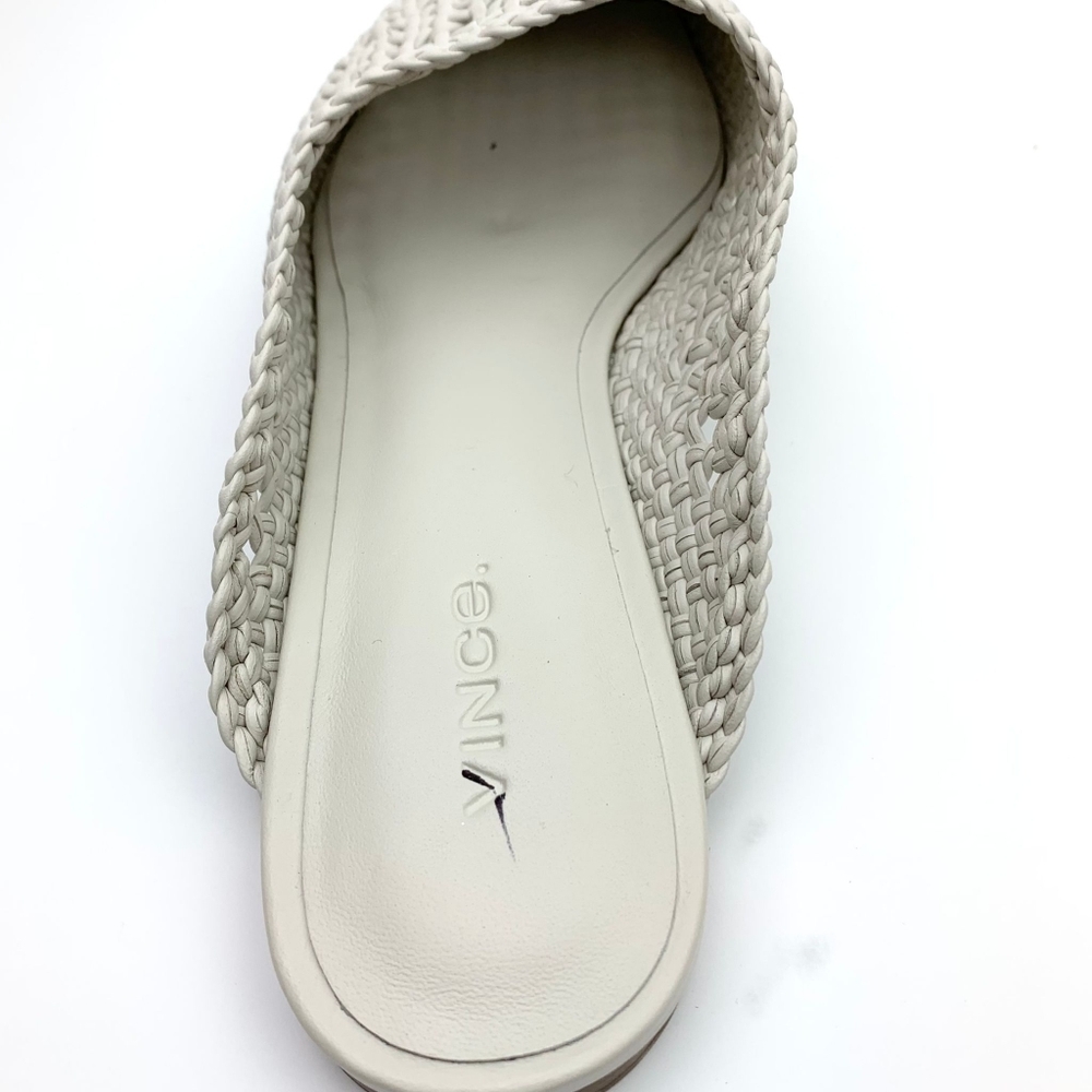VINCE  Barrett Handwoven Leather Mule sz 6.5 - Picture 6 of 12